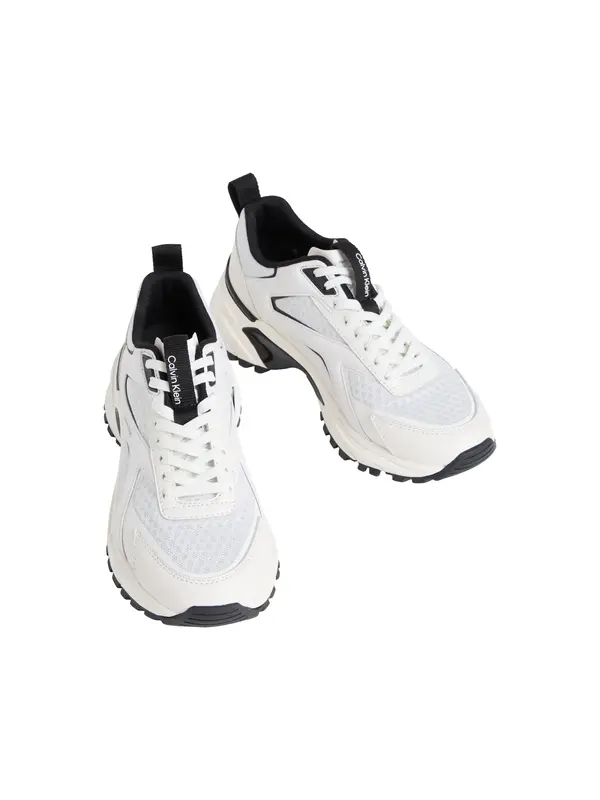 Calvin Klein HIKE RUN CKSTRIPE ME, 01W, 36 Beyaz Kadın Yürüyüş ve Koşu Ayakkabısı