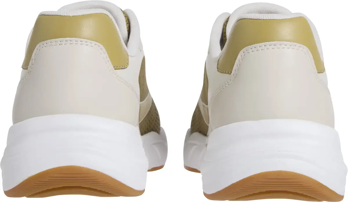 Calvin Klein RETRO TENNIS LOW KNI, 0F8 Krem Erkek Spor Ayakkabı & Sneaker