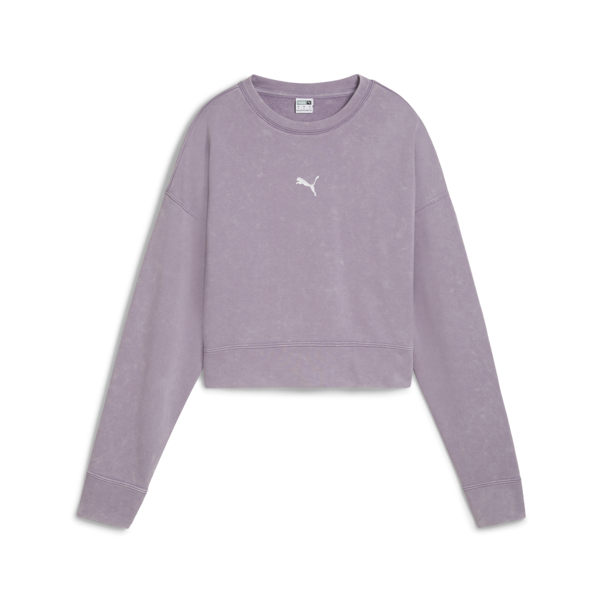 Puma DARE TO Relaxed Washed Crew Mor Kadın Sweatshirt
