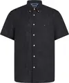 Tommy Hilfiger PIGMENT DYED LINEN R, BDS Siyah Erkek Gömlek
