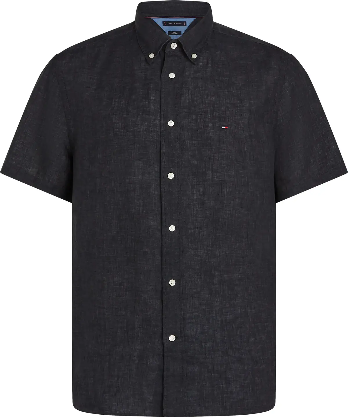 Tommy Hilfiger PIGMENT DYED LINEN R, BDS Siyah Erkek Gömlek