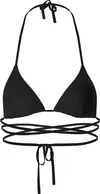 Calvin Klein TRIANGLE-RP Kadın Siyah Bikini Üstü