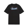 Puma DOWNTOWN Relaxed Graphic Tee Siyah Erkek Tişört