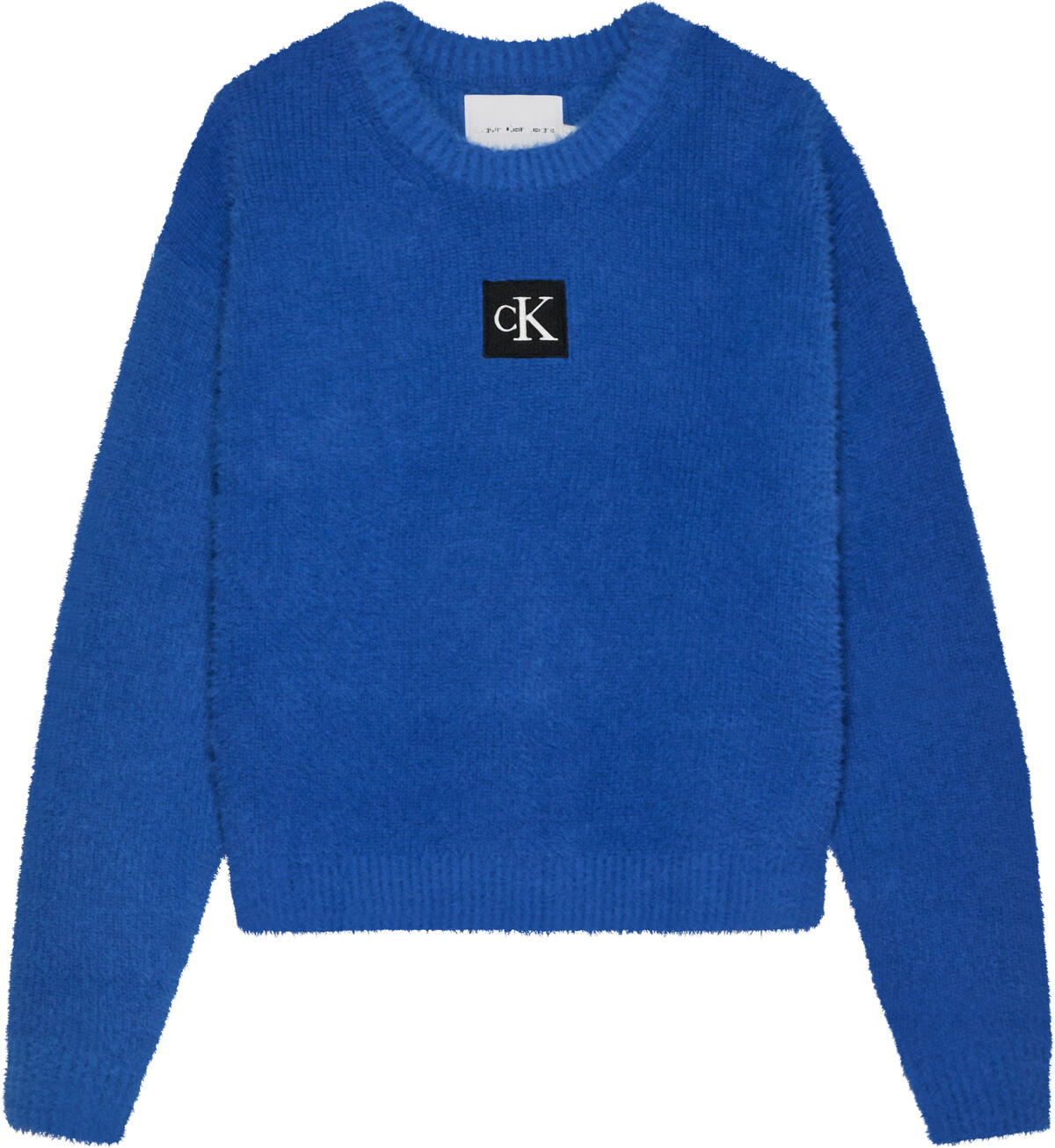 Calvin Klein MONOGRAM SOFT SWEATE Kadın Mavi Kazak