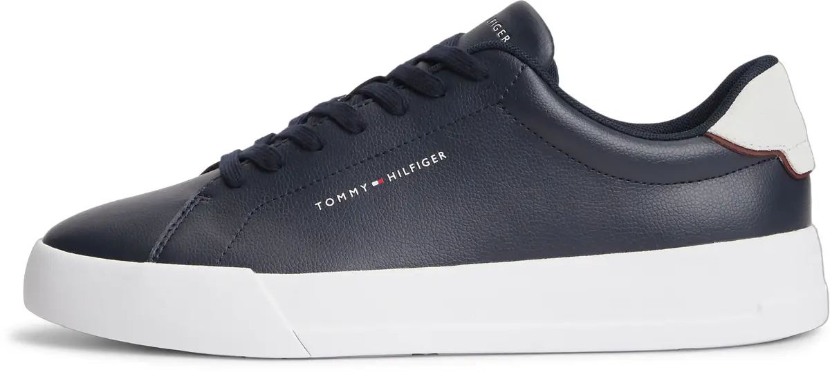 Tommy Hilfiger TH COURT LTH DETAIL, DW5 Siyah Erkek Spor Ayakkabı & Sneaker