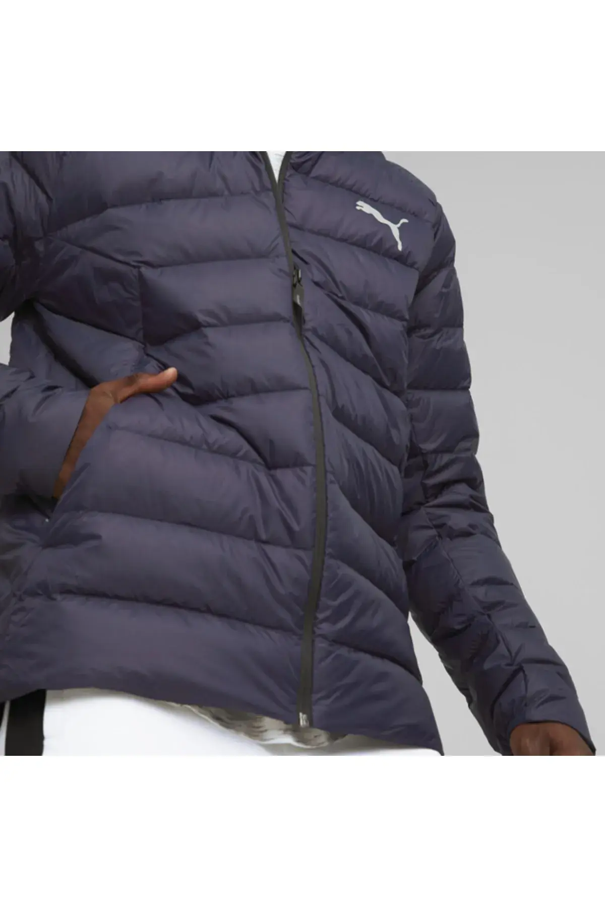 Puma Packlıte Hooded Down Jacket Lacivert Erkek Şişme Mont