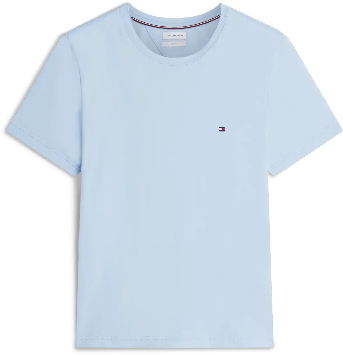 Tommy Hilfiger STRETCH SLIM FIT TEE Erkek Mavi T-Shirt