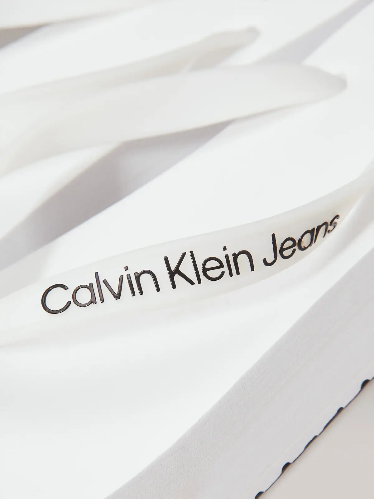 Calvin Klein BEACH SANDAL FLATFOR, 01W Beyaz Kadın Terlik