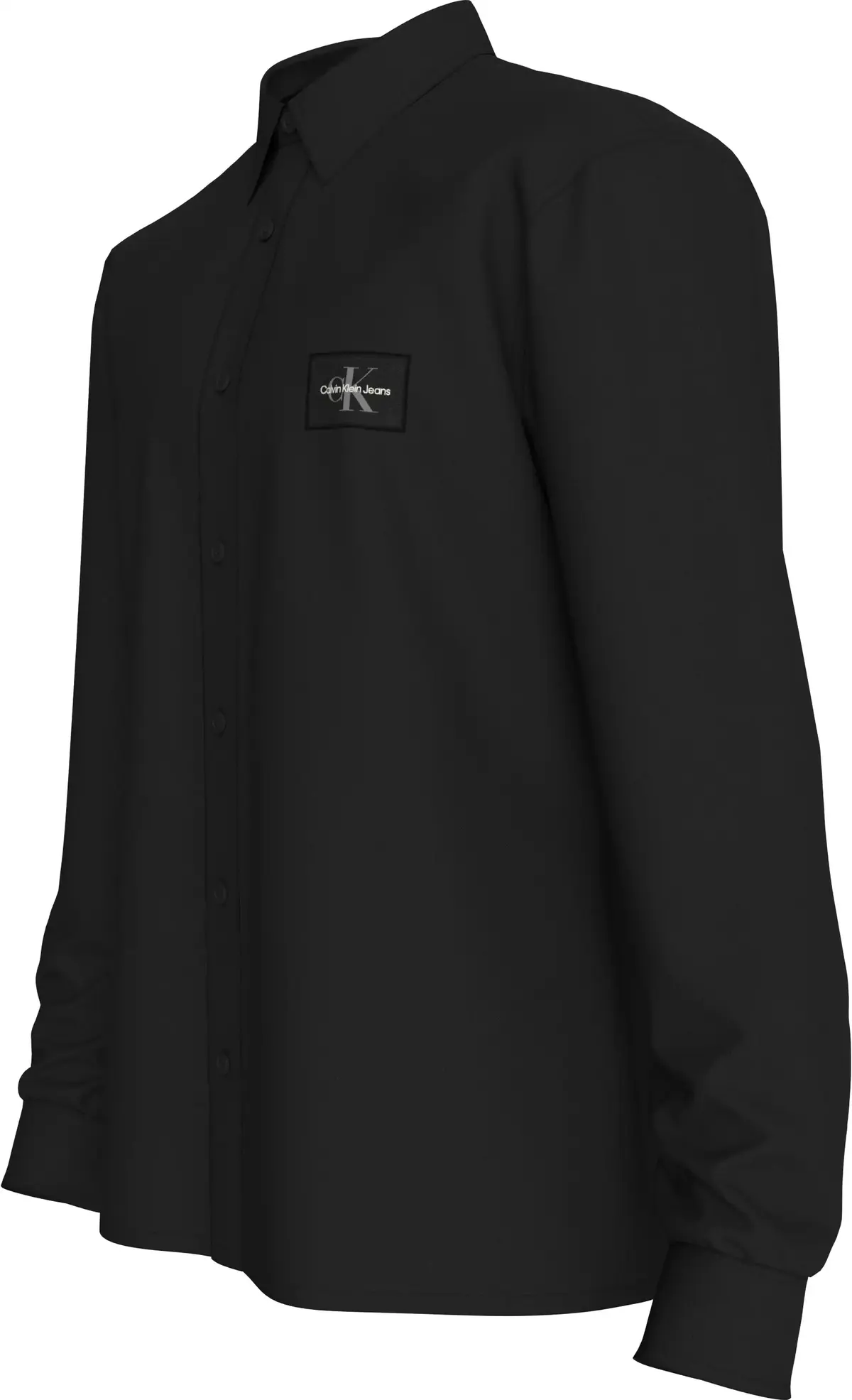 Calvin Klein WOVEN LABEL COTTON T, BEH Siyah Erkek Gömlek