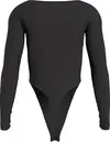 Calvin Klein SQUARE NECK RIB BODY Kadın Siyah T-Shirt