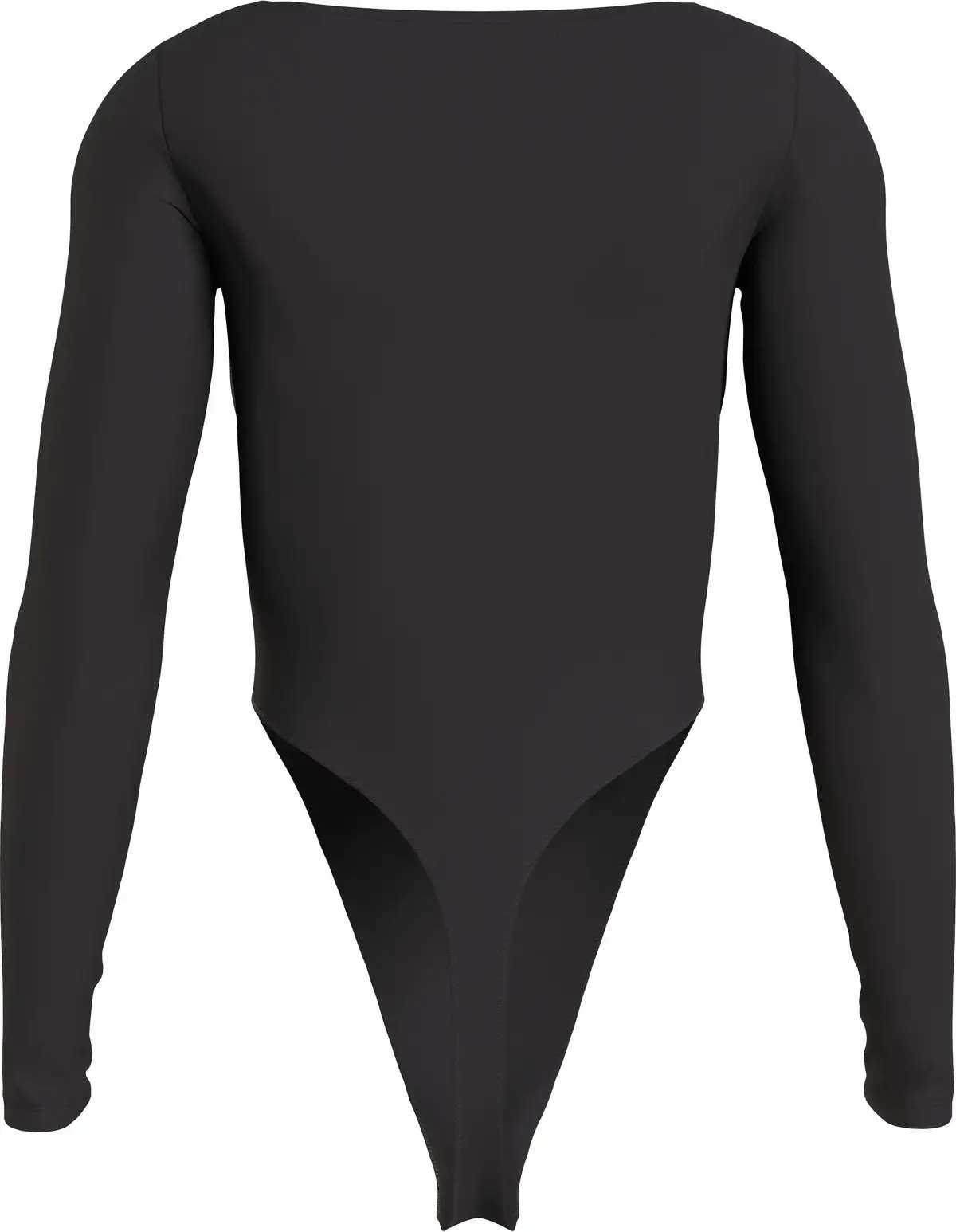 Calvin Klein SQUARE NECK RIB BODY Kadın Siyah T-Shirt