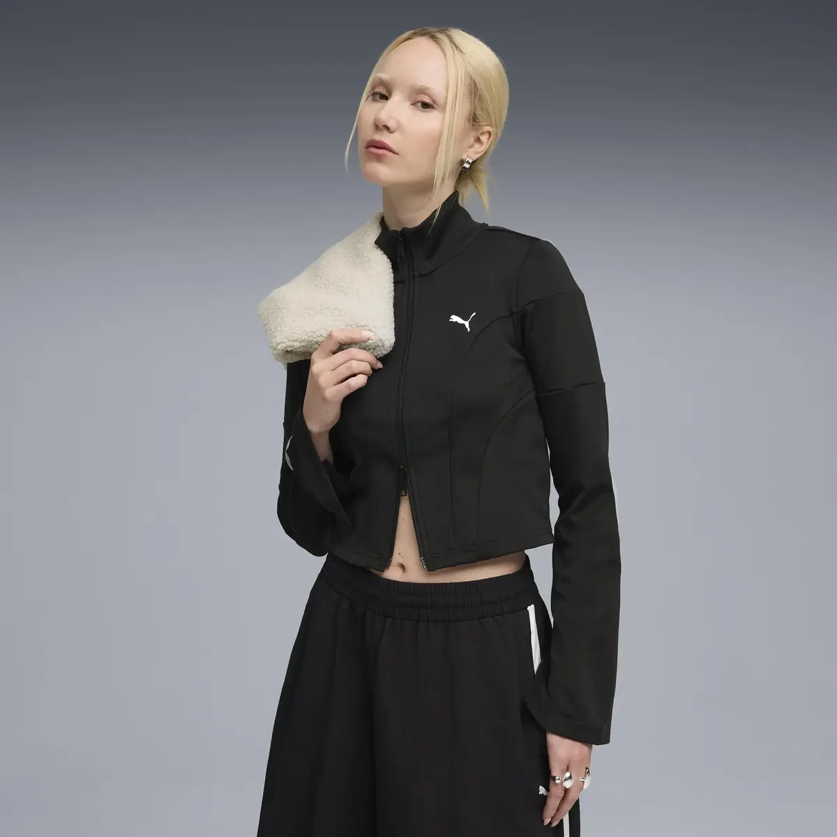 Puma DARE TO Slim Track Jacket Siyah Kadın Ceket