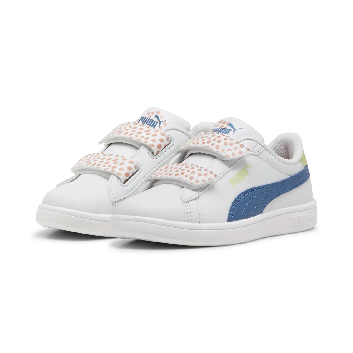 Puma Smash 3.0 Puma FC V PS Beyaz Çocuk Spor Ayakkabı