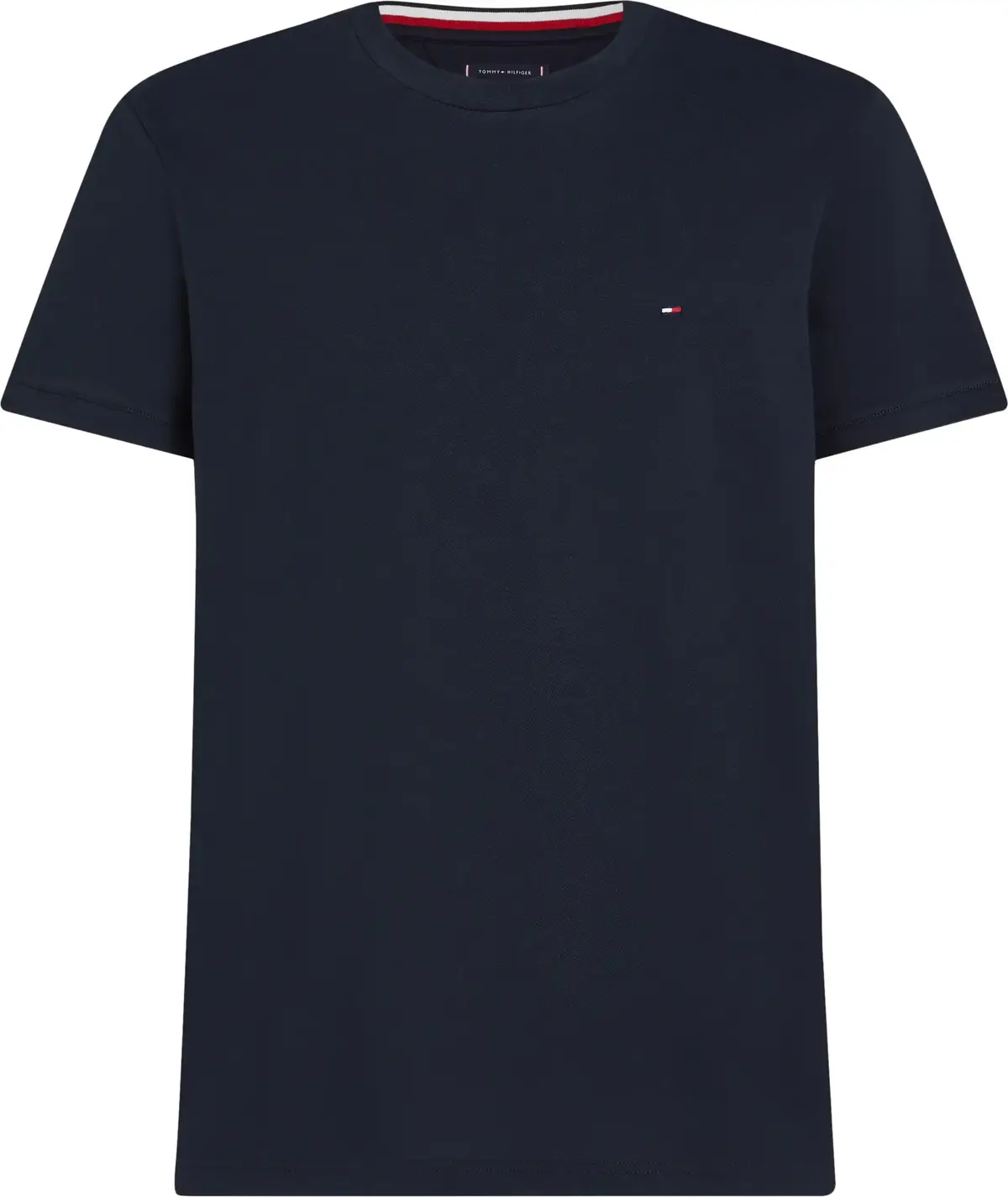 Tommy Hilfiger RWB PIQUE TEE, DW5 Siyah Erkek T-Shirt & Polo