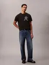 Calvin Klein SS 30S EU CK BH WORD STACK GRAPH Siyah Erkek Tişört