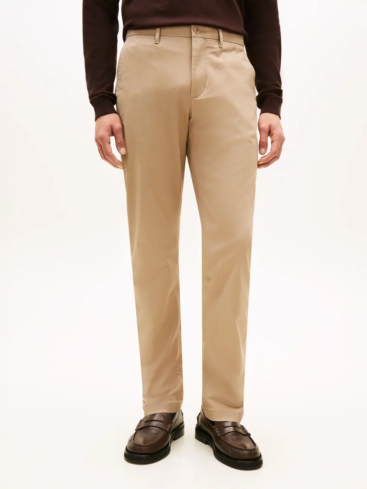 Tommy Hilfiger CHINO DENTON 1985 PI, AFE Bej Erkek Kumaş Pantolon