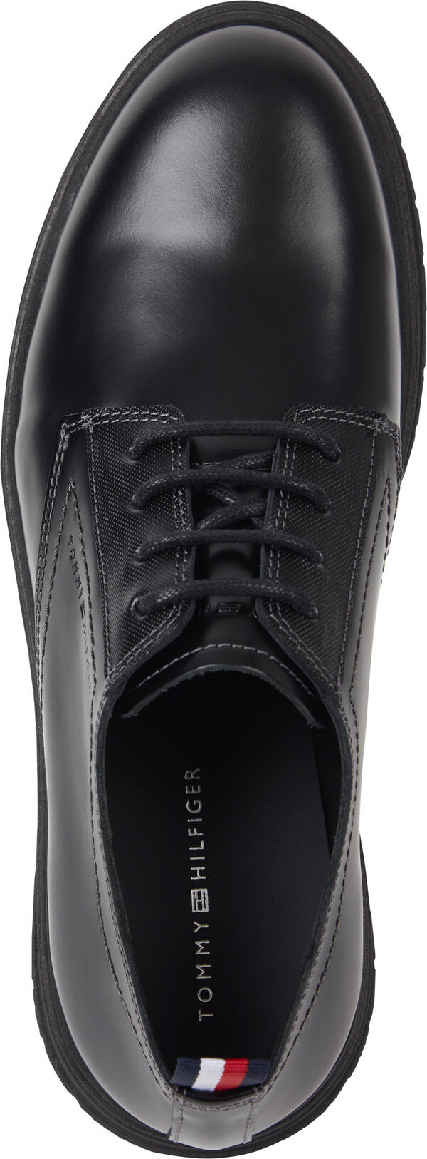 Tommy Hilfiger HILFIGER ABRASIVATO Erkek Siyah Ayakkabı