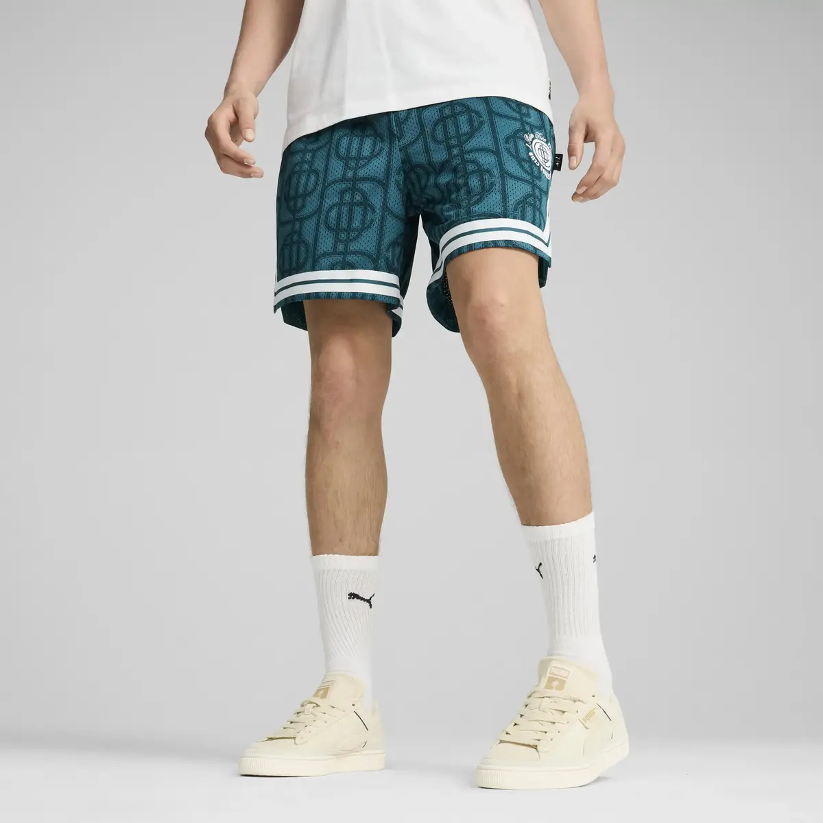 Puma X PTC AOP Mesh Shorts Yeşil Erkek Şort