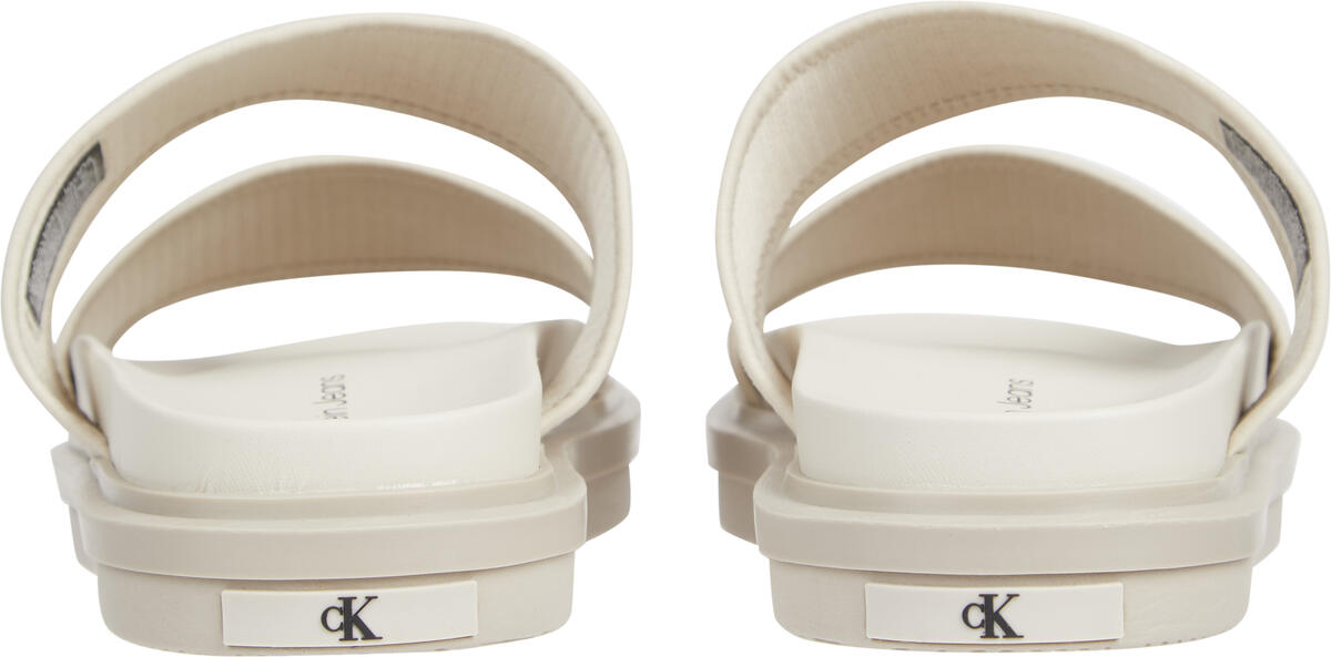 Calvin Klein SANDAL DOUBLEBAR BAD Erkek Krem Sandalet
