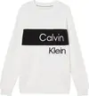 Calvin Klein INSTITUTIONAL BLOCKI Erkek Beyaz Kazak