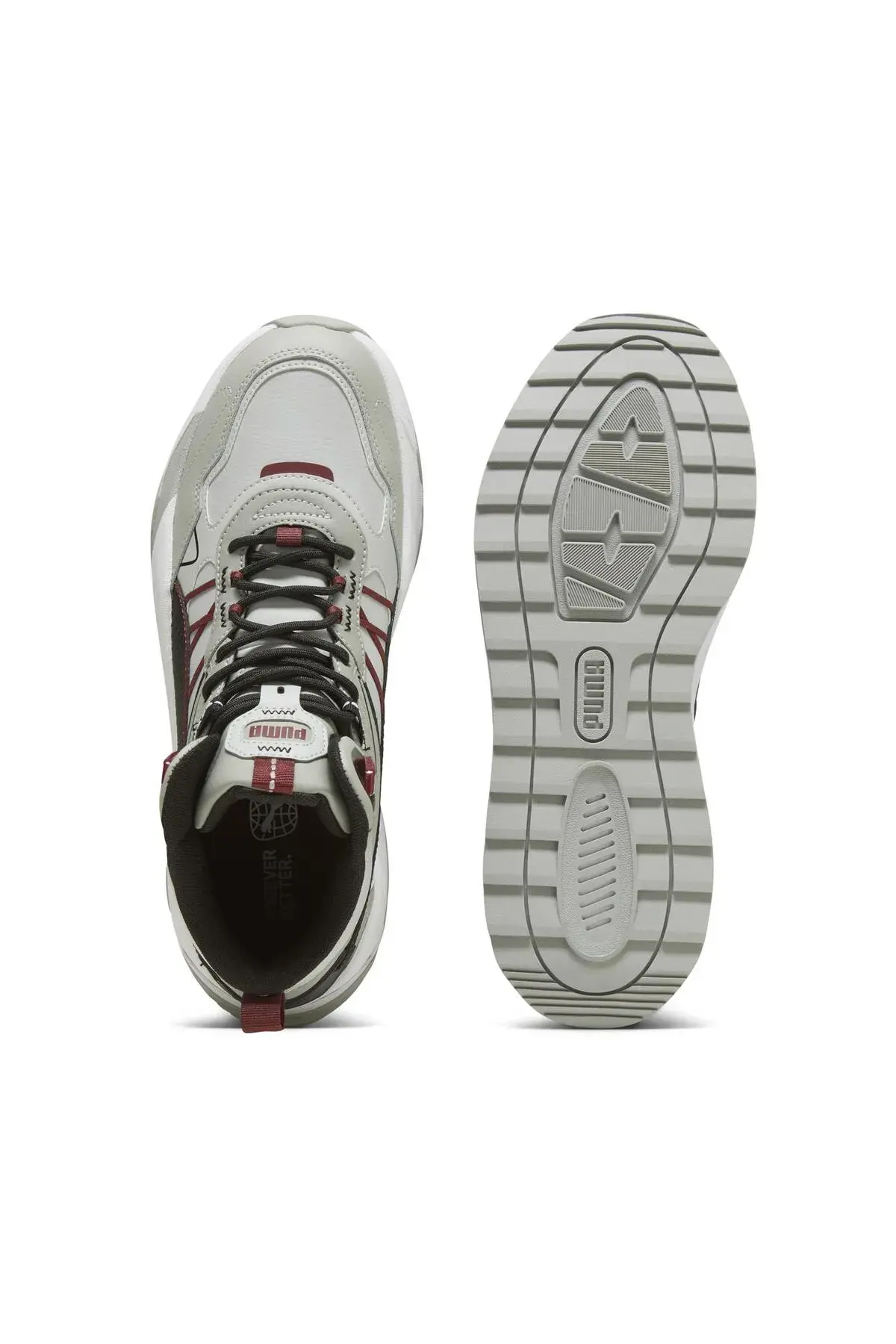 Puma Trinity Mid Hybrid L Gri Erkek Günlük Spor Ayakkabı