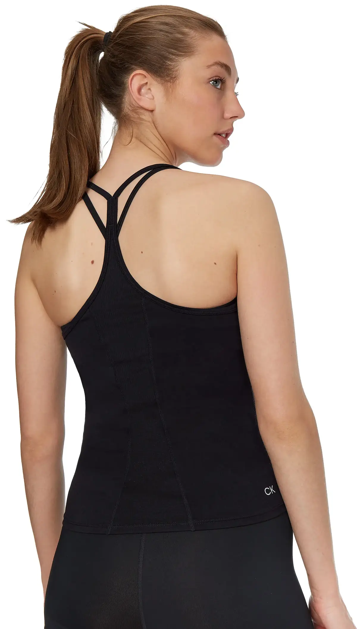 Calvin Klein WO - Tank Top Kadın Siyah T-Shirt
