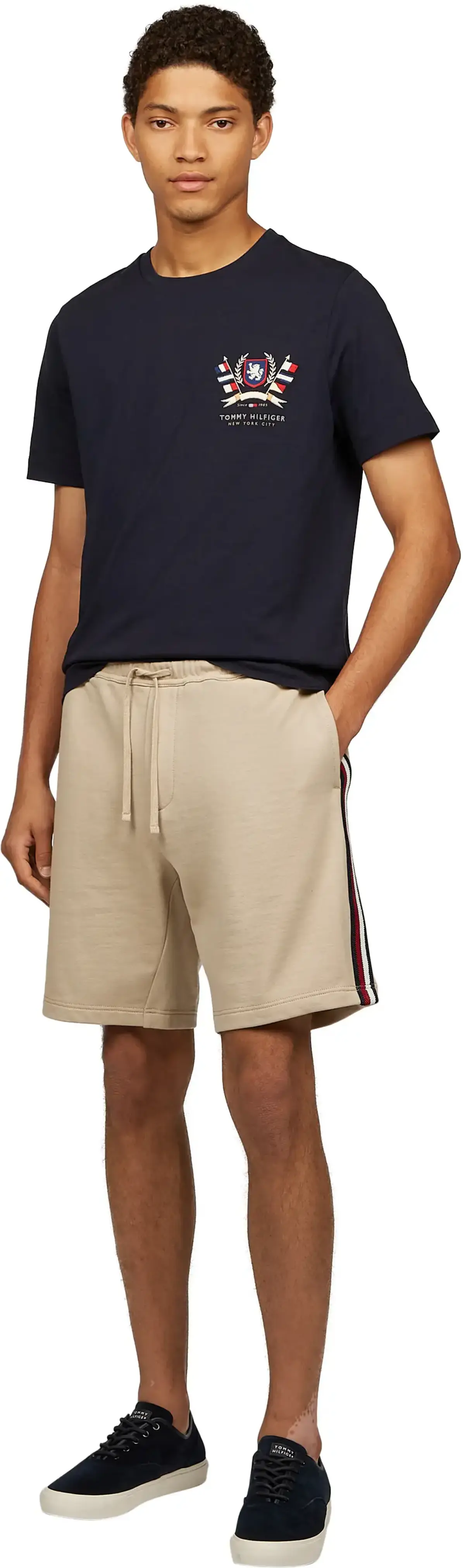 Tommy Hilfiger GLOBAL STRIPE SWEATS, RBT Bej Erkek Eşofman Altı