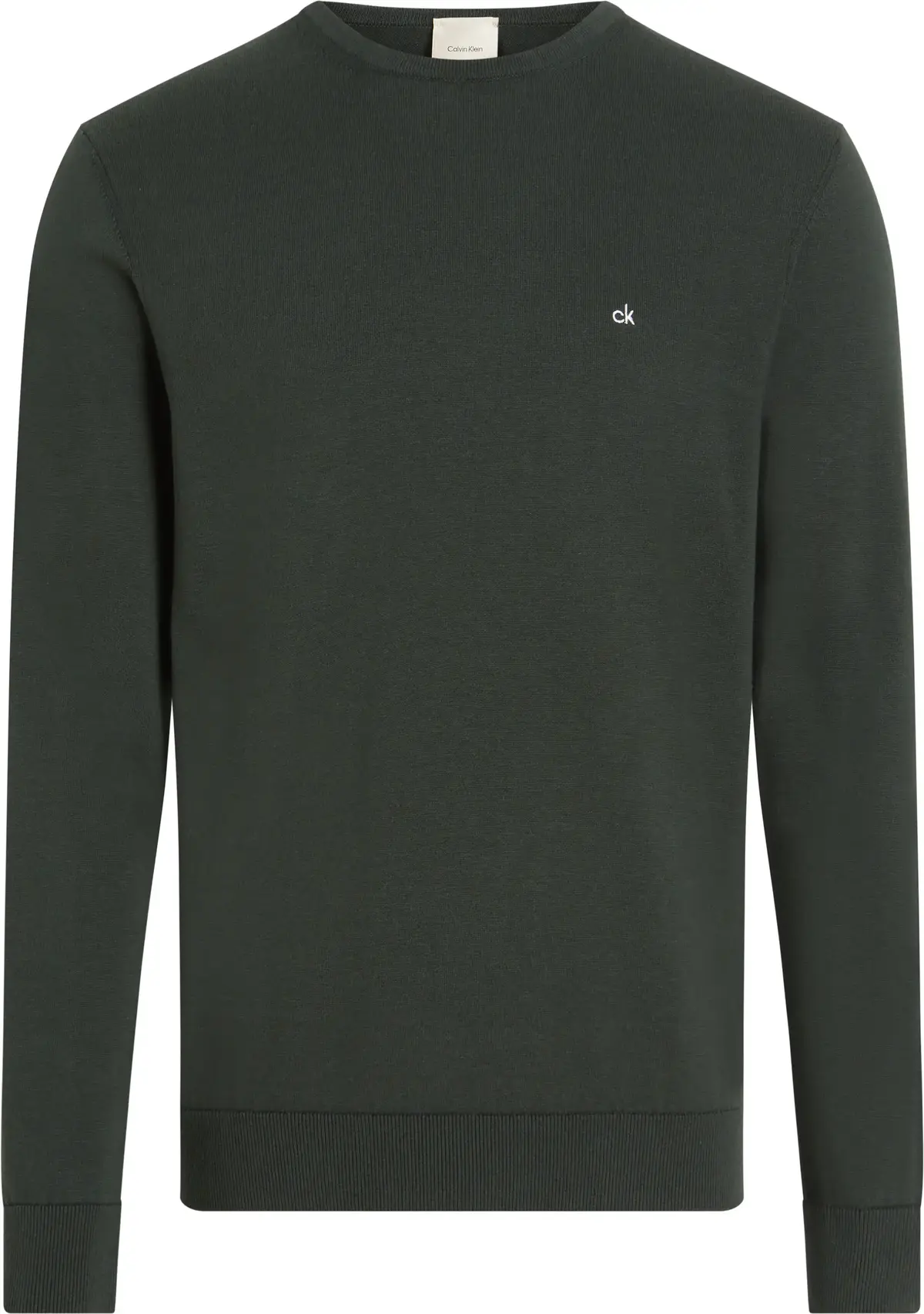 Calvin Klein COTTON SILK BLEND CN Erkek Siyah Kazak