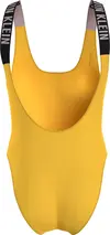 Calvin Klein SCOOP BACK ONE PIECE Kadın Sarı Mayo