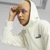 Puma ESS ELEVATED Full-Zip Hoodie Beyaz Kadın Hoodie