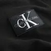 Calvin Klein MONOLOGO BADGE WAFFL Erkek Siyah Polo T-Shirt