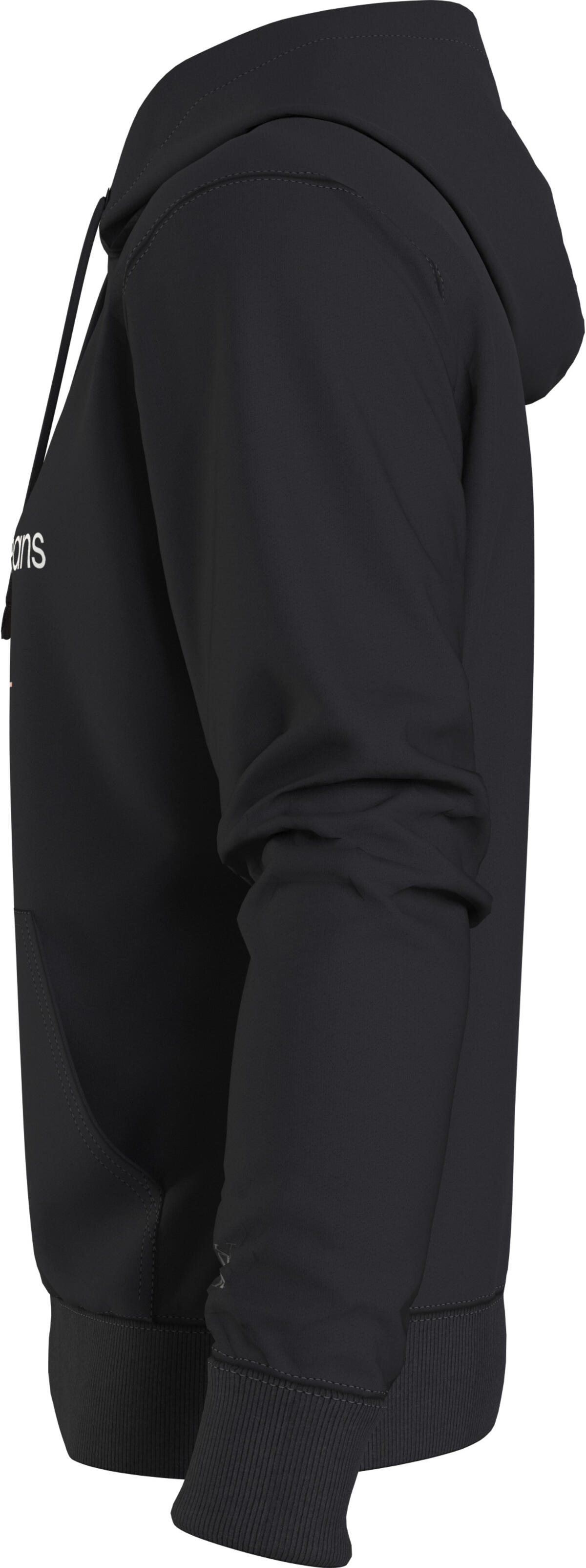 Calvin Klein SEASONAL MONOLOGO RE Erkek Siyah Hoodie