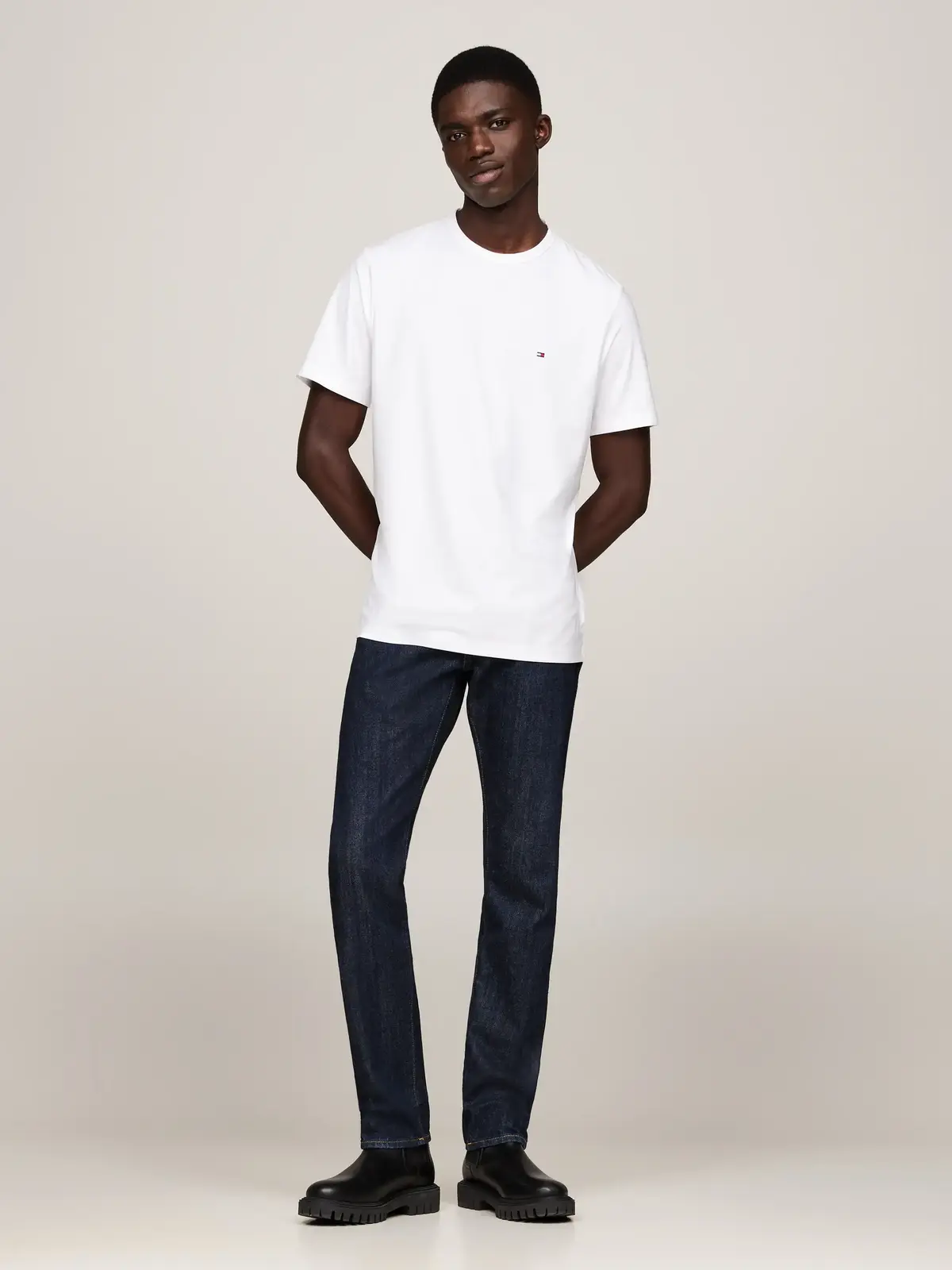 Tommy Hilfiger PERFORMANCE TEE Erkek Beyaz T-shirt