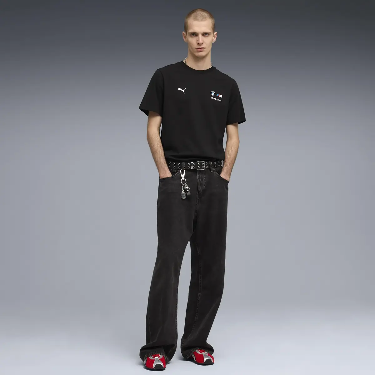 Puma BMW MMS Ess Logo Tee Siyah Erkek T-Shirt & Polo
