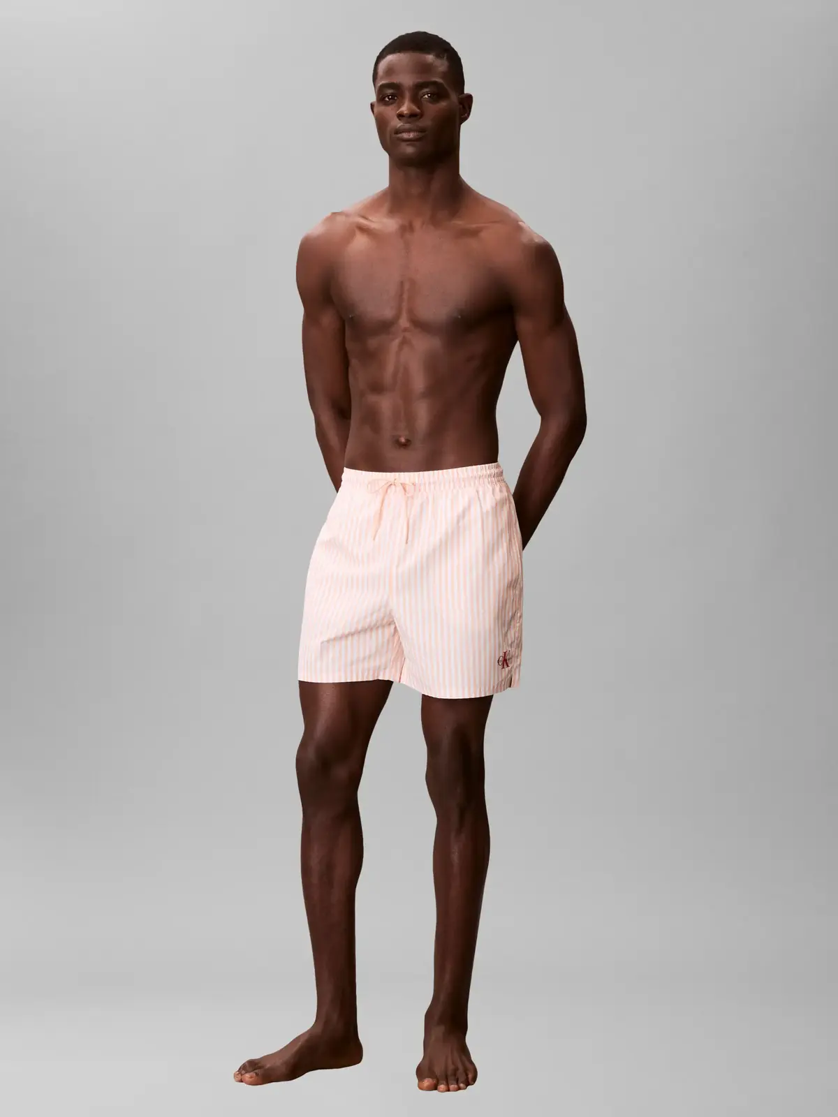 Calvin Klein MEDIUM DRAWSTRING Açık Turuncu Erkek Orta Boy Deniz Şortu