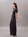 Calvin Klein COTTON CHINO PLEATED, CGE Siyah Kadın Pantolon