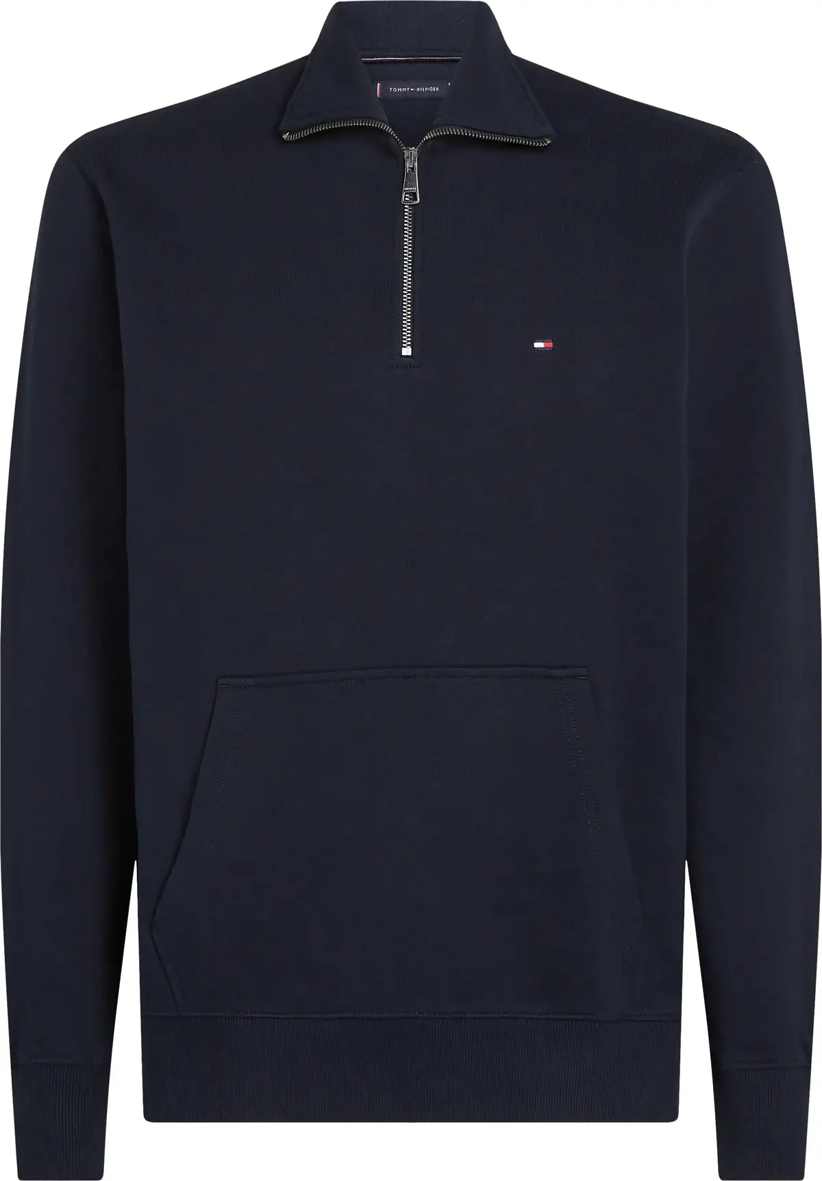 Tommy Hilfiger ESSENTIAL TERRY 1/4, DW5 Siyah Erkek Sweatshirt