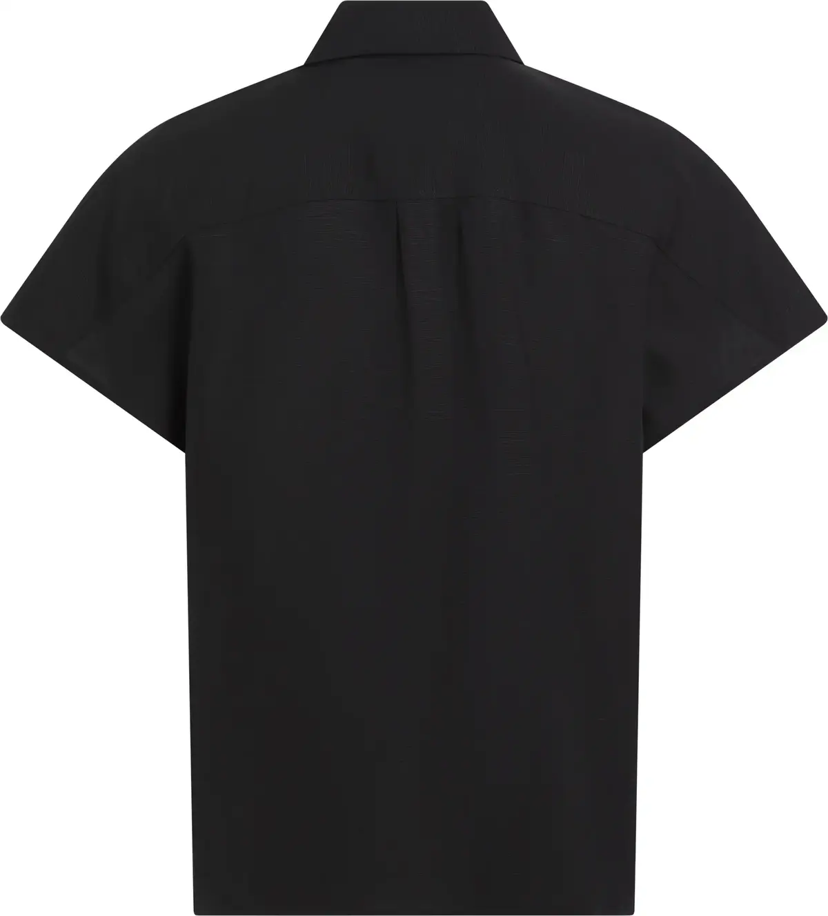 Calvin Klein LINEN BLEND SS SHIRT, BEH Siyah Kadın Gömlek