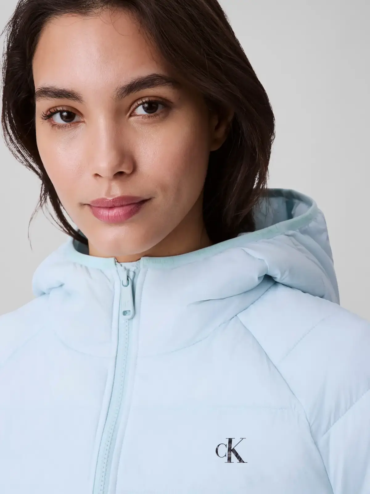 Calvin Klein LIGHTWEIGHT QUILTED, XE2 Mavi Kadın Mont