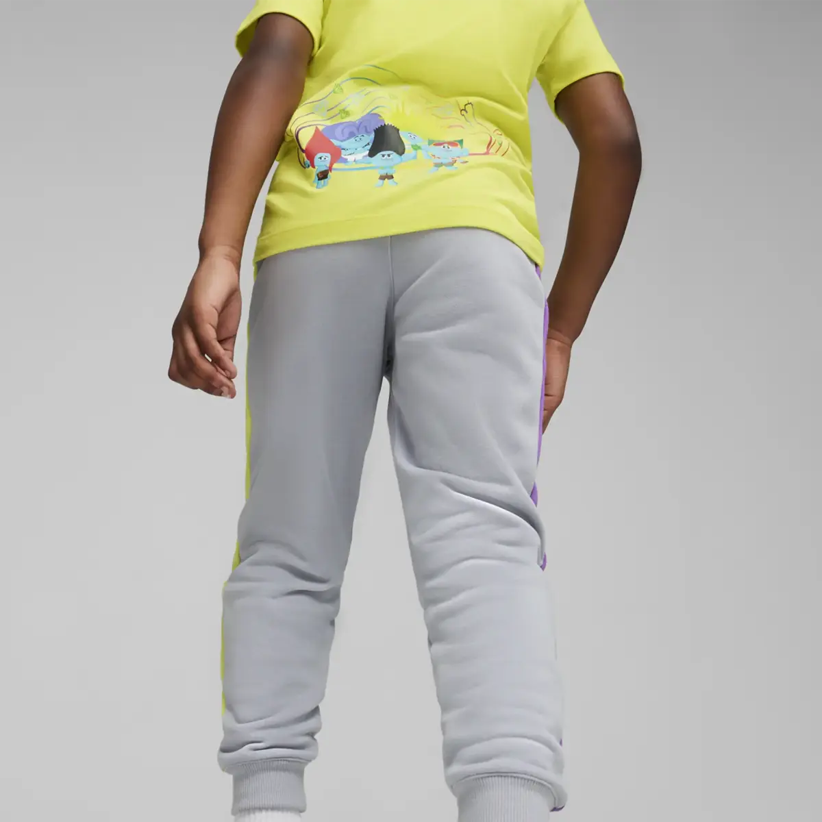 PUMA PUMA X TROLLS T7 Track Pants TR Gray Fog Gri Çocuk Eşofman Altı