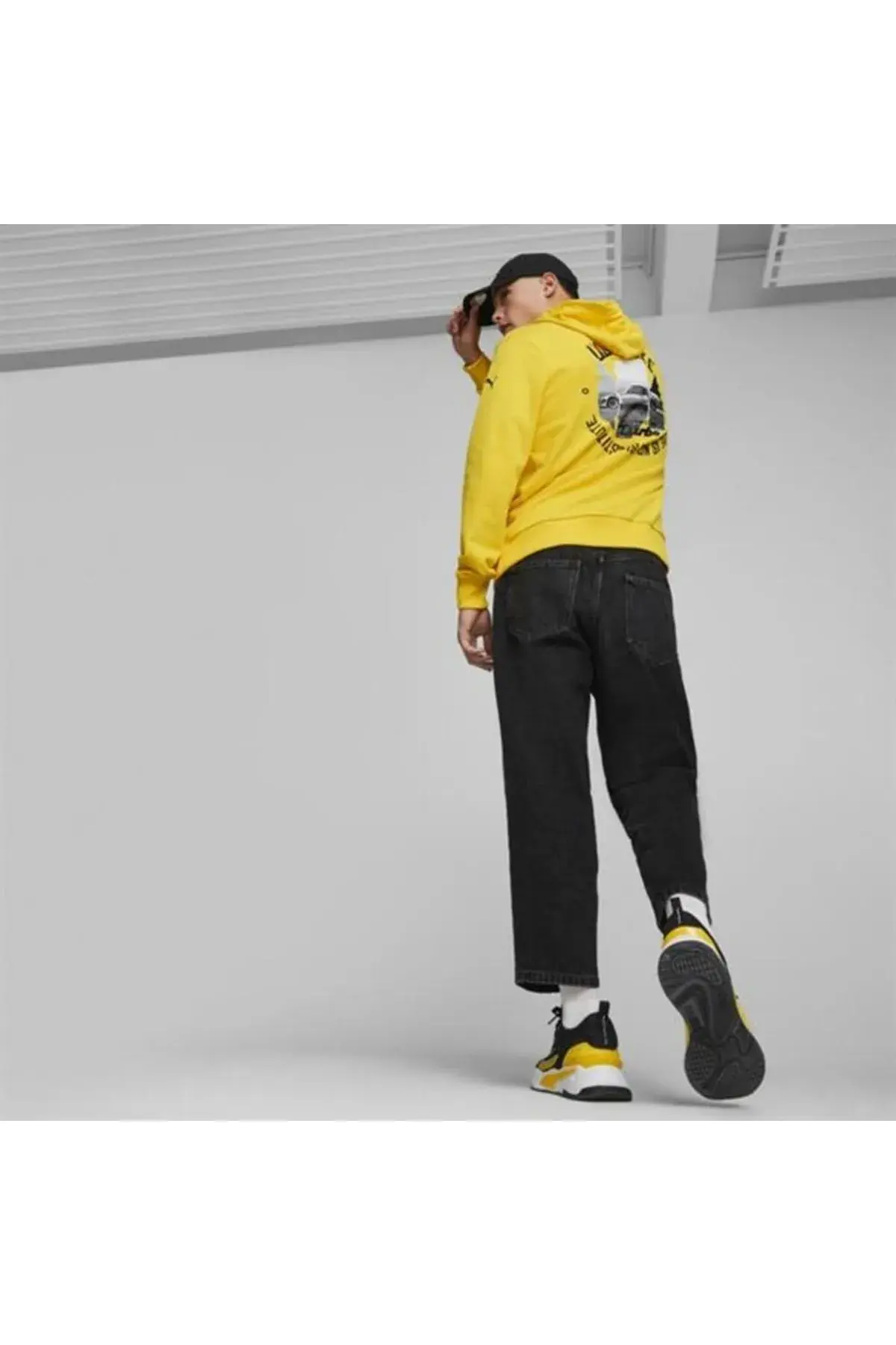 Puma Pl Graphic Hoodie Sarı Erkek Hoodie