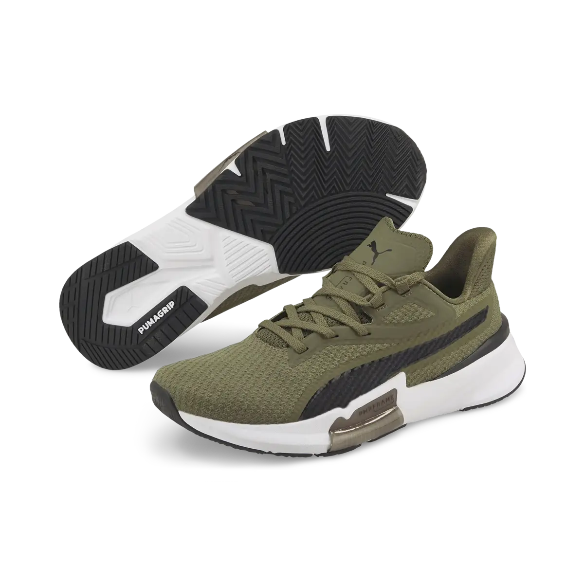 PUMA PWRFrame TR Haki Erkek Spor Ayakkabı