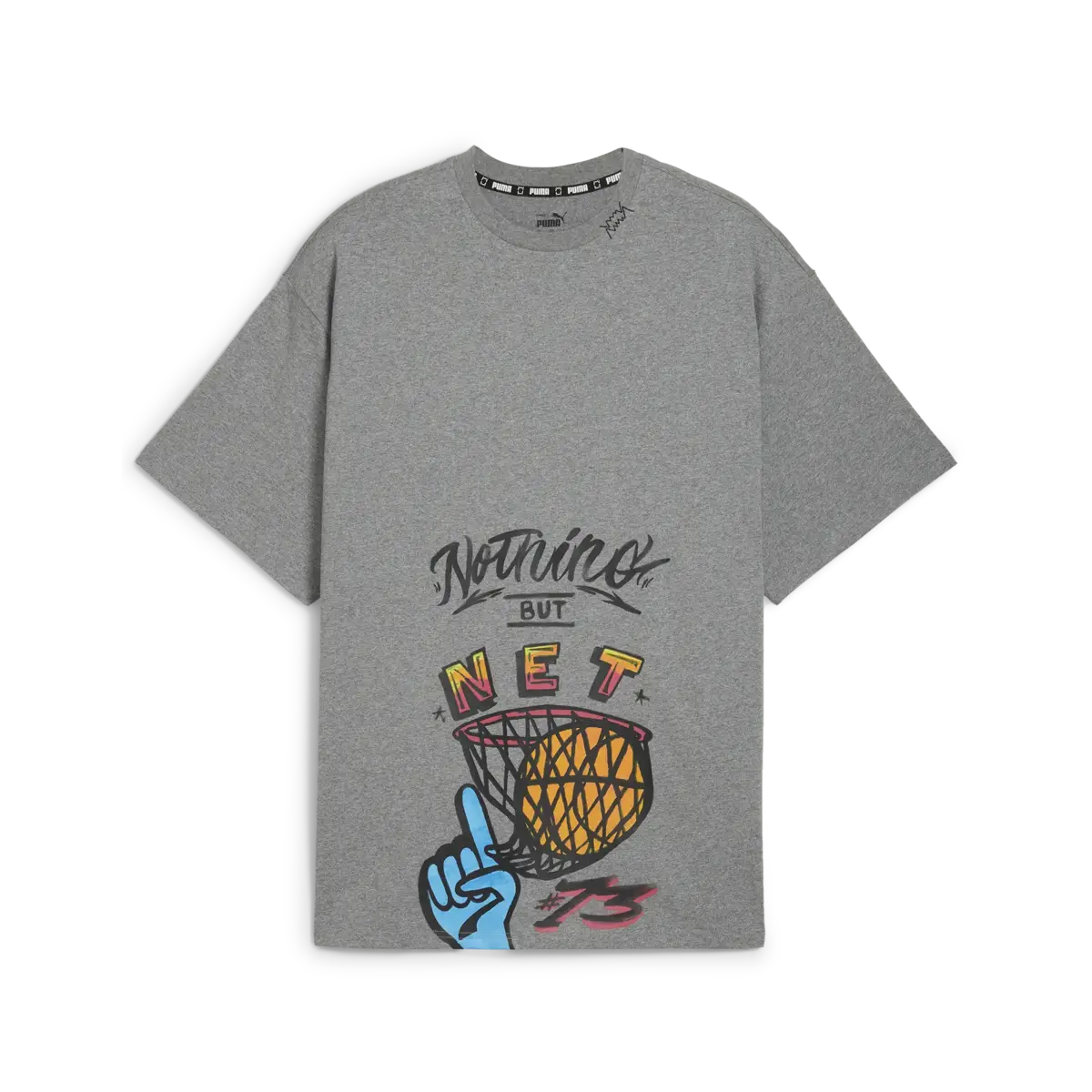 Puma Getting Crafty SS Tee 1 Gri Unisex T-Shirt