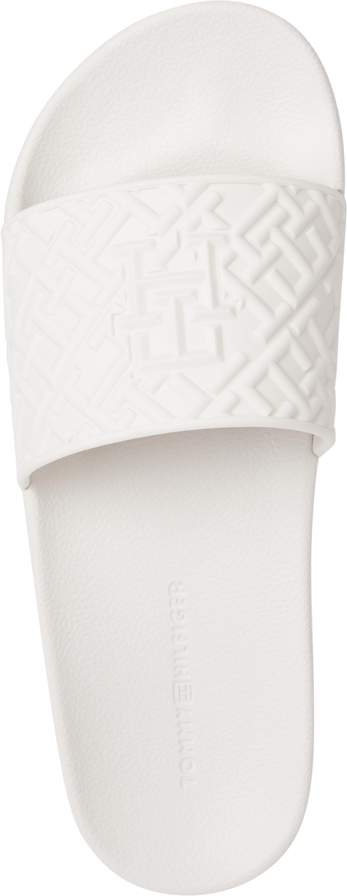 Tommy Hilfiger TH MONOGRAM POOL SLI Kadın Krem Terlik