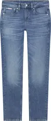Calvin Klein SLIM TAPER, 1A4 Mavi Erkek Jean Pantolon