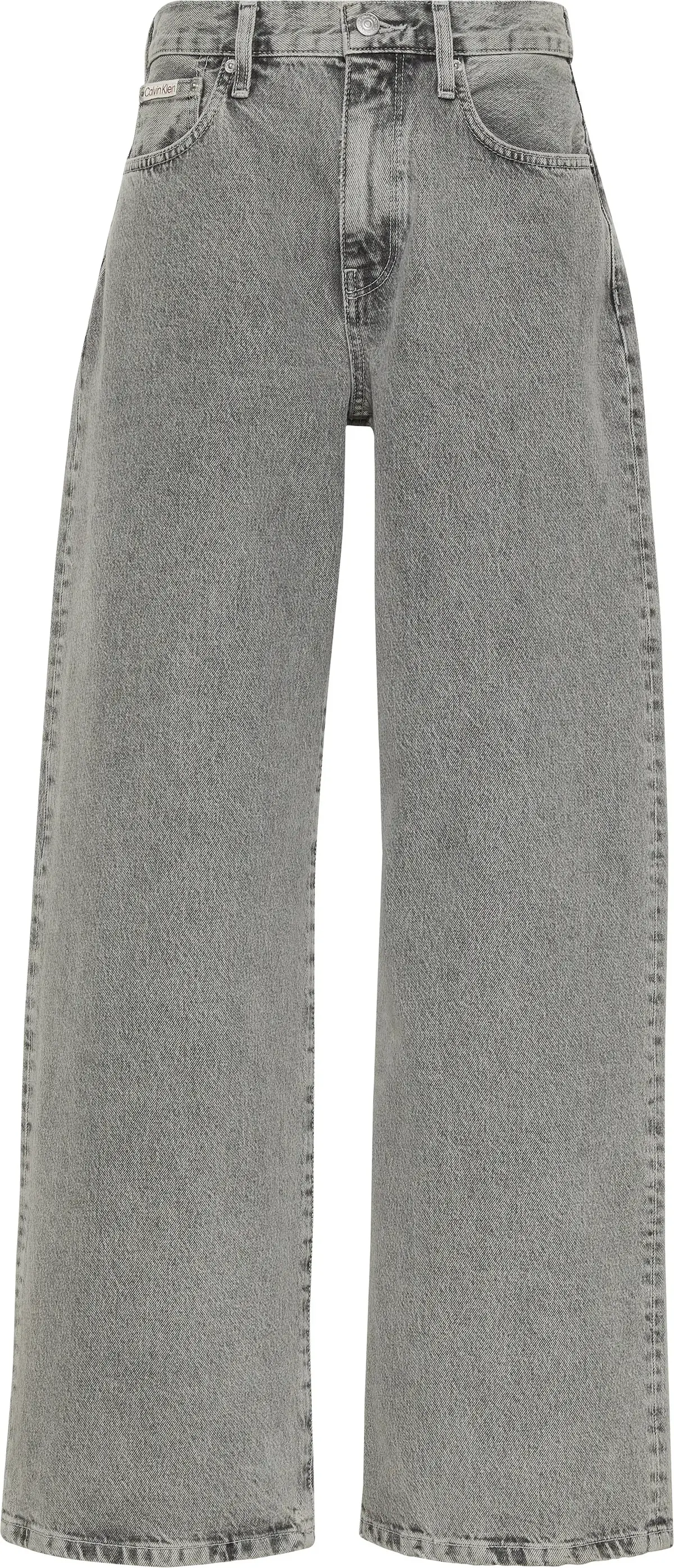 Calvin Klein THE WIDE LEG GREY STERLING Kadın Gri Kot Pantolon
