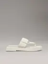 Calvin Klein SQ LOW WEDGE SANDAL, AEO Krem Kadın Terlik