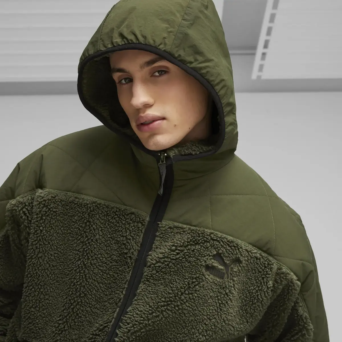 PUMA Classics Utility Jacket Yeşil Erkek Mont