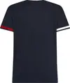 Tommy Hilfiger GLOBAL STRIPE FLAG C, DW5 Siyah Erkek T-Shirt & Polo