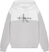 Calvin Klein CLR BLOCK MONOGRAM H Erkek Gri Hoodie